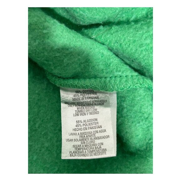 Pacific Co North Myrtle Beach Green Zip-Up Hoodie Kids Medium Kelly Green Preppy - Picture 4 of 14